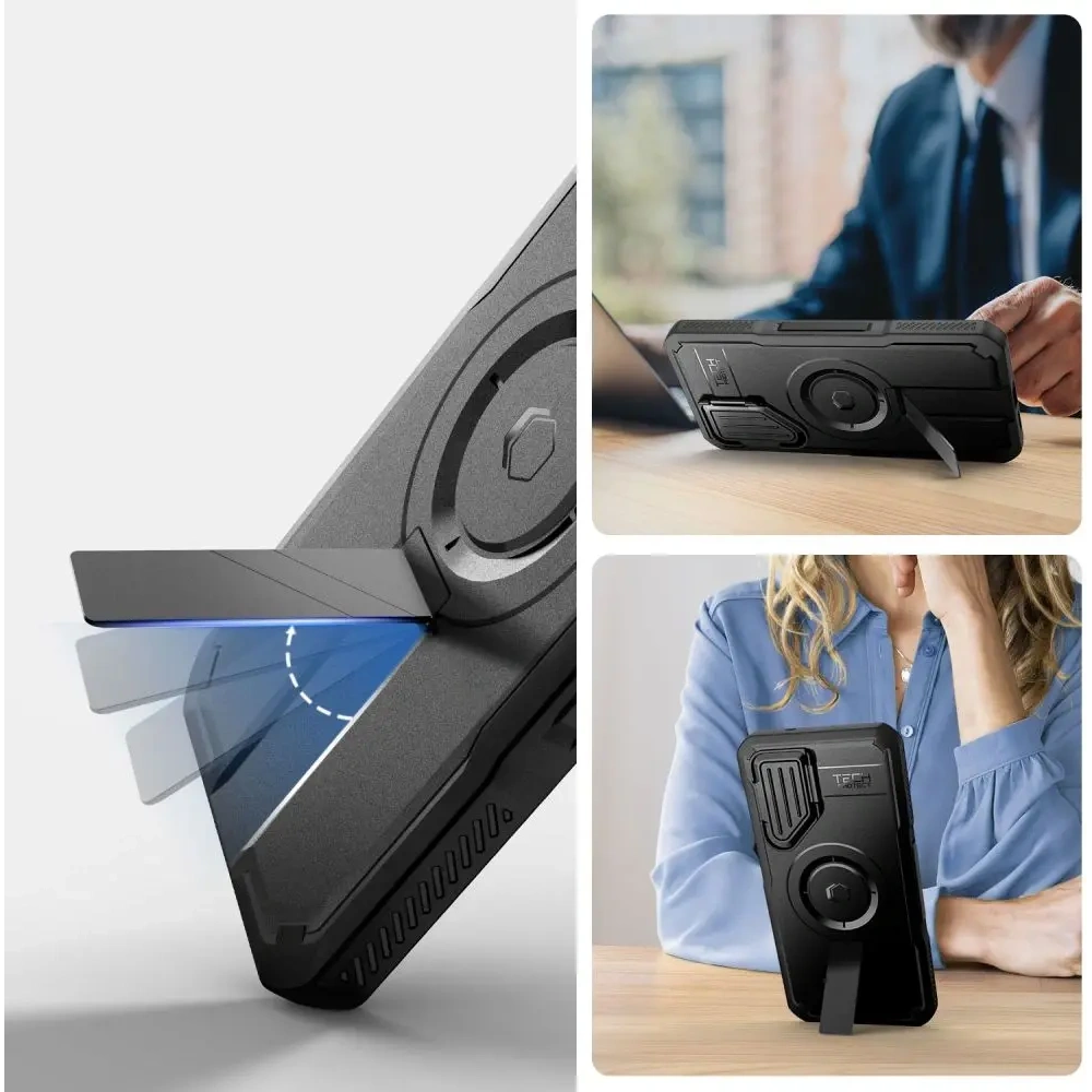 Etui Tech-Protect Kevlar MagSafe+ Samsung Galaxy S25+ Plus Black