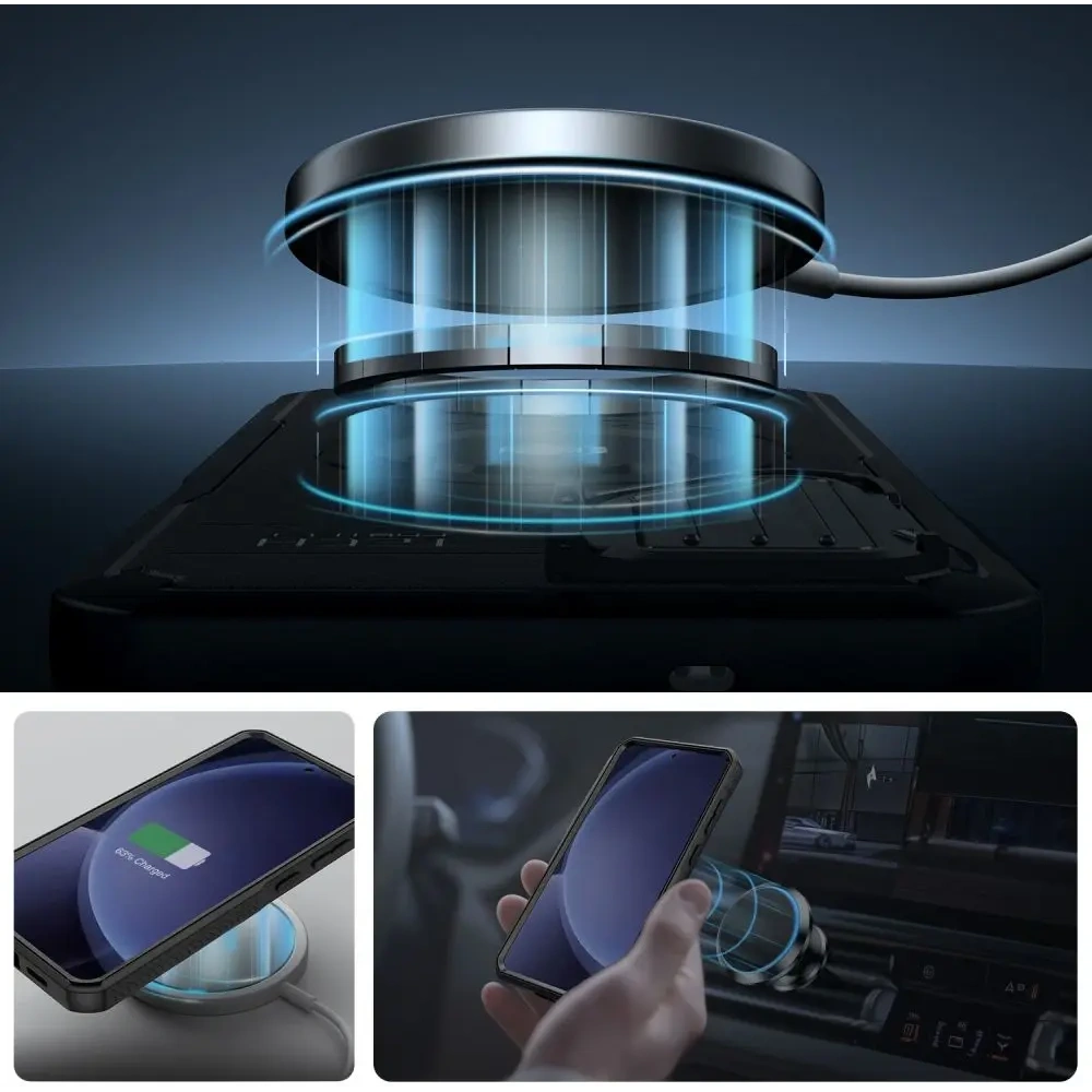 Etui Tech-Protect Kevlar MagSafe+ Samsung Galaxy S25+ Plus Black