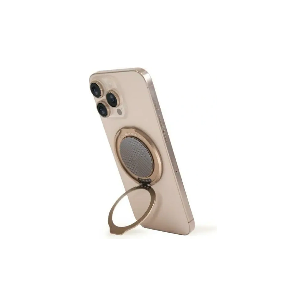 Magnetyczny uchwyt na palec z funkcją podstawki UNIQ Gripfit 360 Magnetic Mount&Kickstand szary/flint grey