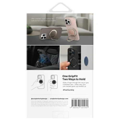 Kup UNIQ Gripfit 360 Magnetic Montare și Suport de birou galben canar - UNIQ1434 - {ean13} - Sklep Home Screen