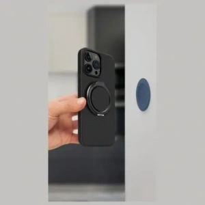 Kup Magnetický úchyt na prst s funkcí stojánku UNIQ Gripfit Premium 360 Magnetic Mount&Kickstand Uchytník Magnetický černý/carbon black - UNIQ1435 - {ean13} - Sklep Home Screen