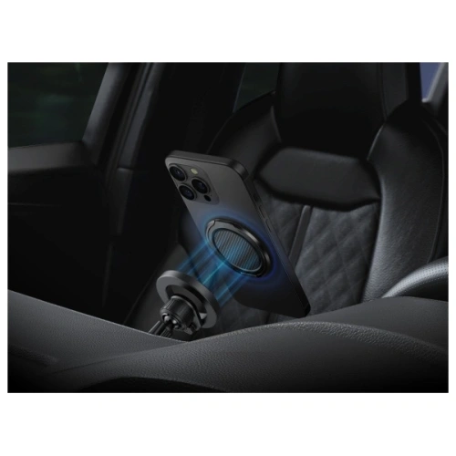 Kup Magnetyczny uchwyt na palec z funkcją podstawki UNIQ Gripfit Premium 360 Magnetic Mount&Kickstand Uchwyt Magnetyczny czarny/carbon black - UNIQ1435 - {ean13} - Sklep Home Screen