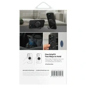 Kup Magnetický úchyt na prst s funkcí stojánku UNIQ Gripfit Premium 360 Magnetic Mount&Kickstand Uchytník Magnetický černý/carbon black - UNIQ1435 - {ean13} - Sklep Home Screen