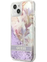 Buy [OUTLET] Case Guess GUHCP13SLFLSU Apple iPhone 13 mini purple hardcase Flower Liquid Glitter - OT-841 - {ean13} - Home Screen Store Europe