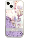 Buy [OUTLET] Case Guess GUHCP13SLFLSU Apple iPhone 13 mini purple hardcase Flower Liquid Glitter - OT-841 - {ean13} - Home Screen Store Europe