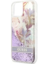 Buy [OUTLET] Case Guess GUHCP13SLFLSU Apple iPhone 13 mini purple hardcase Flower Liquid Glitter - OT-841 - {ean13} - Home Screen Store Europe
