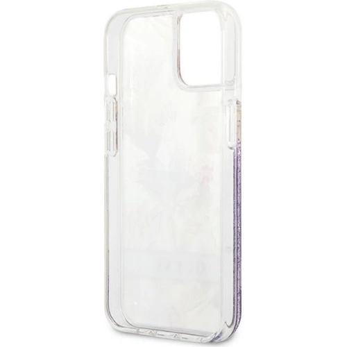Buy [OUTLET] Case Guess GUHCP13SLFLSU Apple iPhone 13 mini purple hardcase Flower Liquid Glitter - OT-841 - {ean13} - Home Screen Store Europe