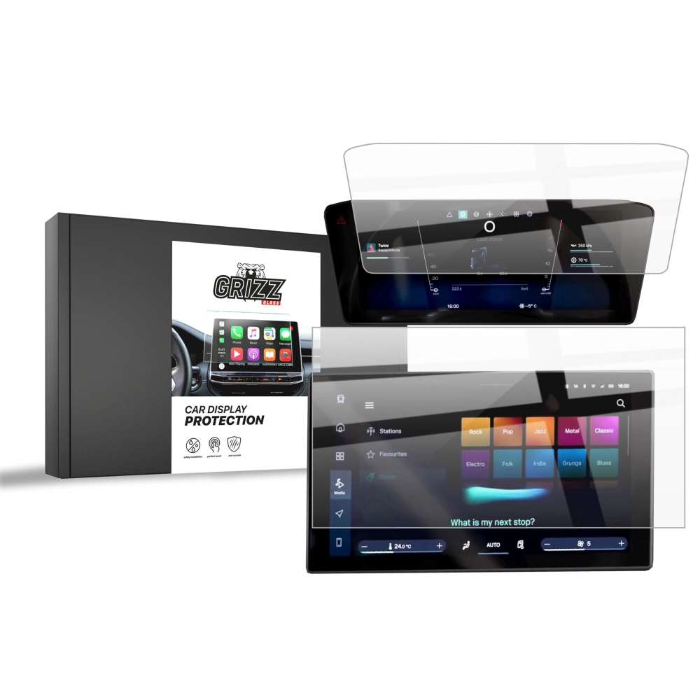 Folia ceramiczna GrizzGlass CarDisplay Protection do Scania S 12,9" (2024-2025) [2w1]