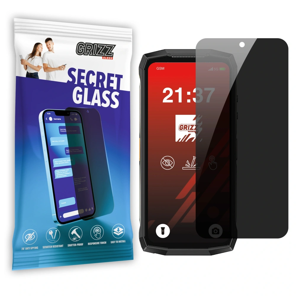 Matowe szkło prywatyzujące GrizzGlass SecretGlass do Ulefone Armor Mini 20