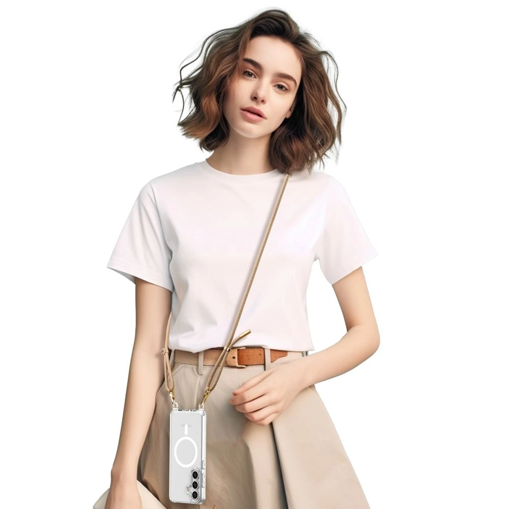 Etui Tech-Protect Flexair Chain MagSafe Samsung Galaxy S25 Black & Taupe