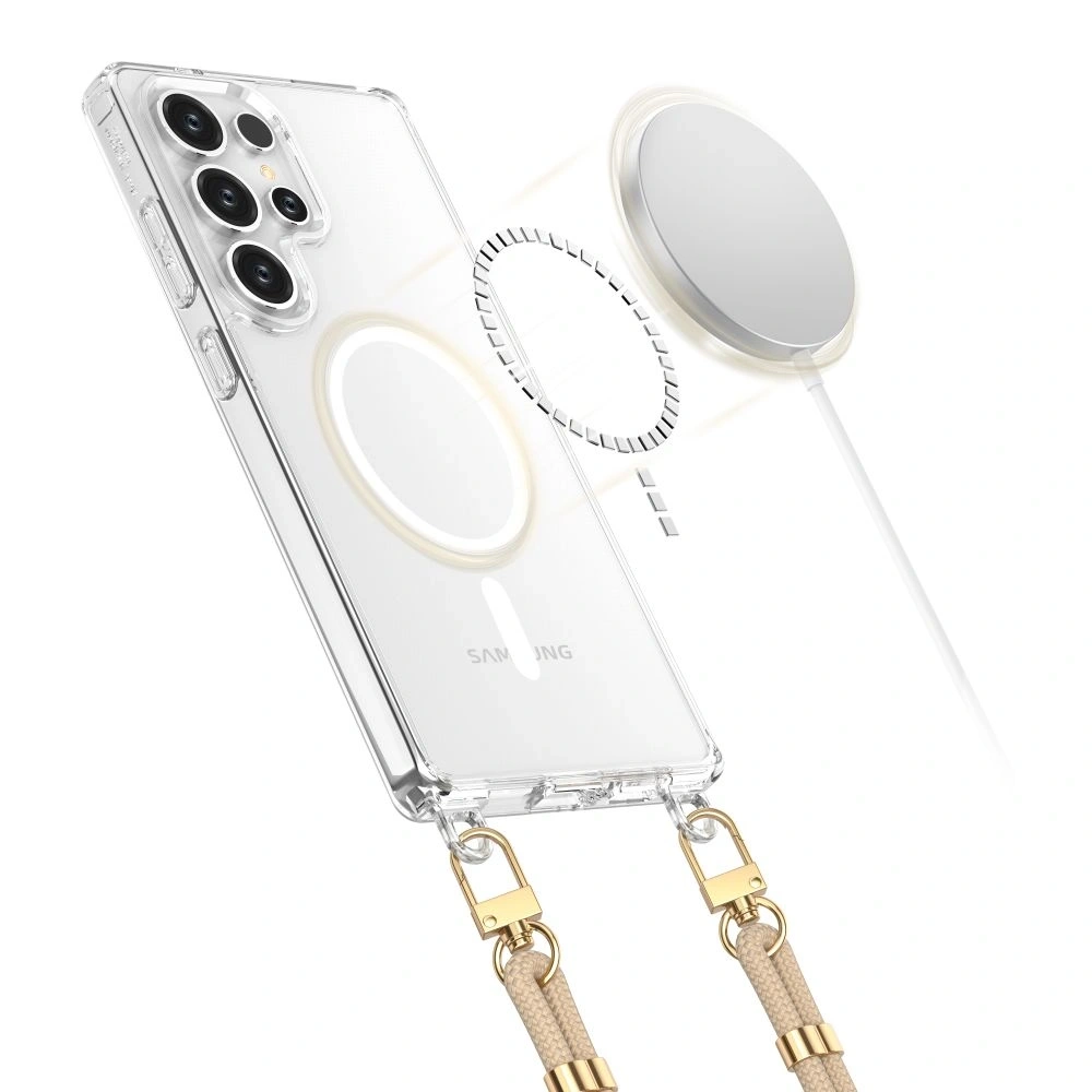 Etui Tech-Protect Flexair Chain MagSafe Samsung Galaxy S25 Ultra Black & Taupe