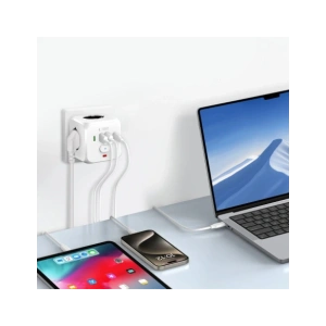 Kup Tech-Protect PCL3X4 Priză de putere 2xUSB-A, 2xUSB-C, 3xAC Albă - THP3819 - {ean13} - Sklep Home Screen