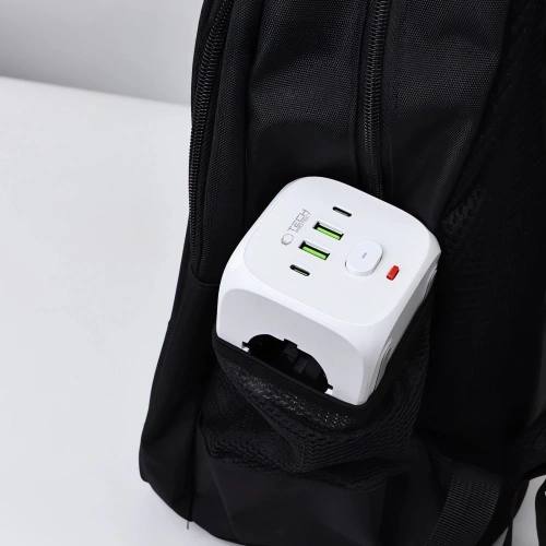 Kup Listwa zasilająca Tech-Protect PCL3X4 Power Socket 2xUSB-A, 2xUSB-C, 3xAC White - THP3819 - {ean13} - Sklep Home Screen