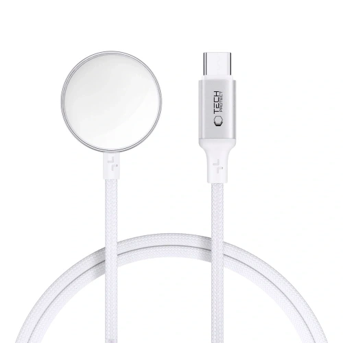 Kup Tech-Protect MC02 Ultraboost Magnetic Cablu de încărcare USB-C 100cm pentru Apple Watch Alb - THP3820 - {ean13} - Sklep Home Screen
