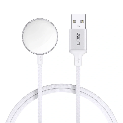 Kup Tech-Protect MC02 Ultraboost Magnetic Cablu de Încărcare USB-A 100cm Apple Watch Alb - THP3821 - {ean13} - Sklep Home Screen