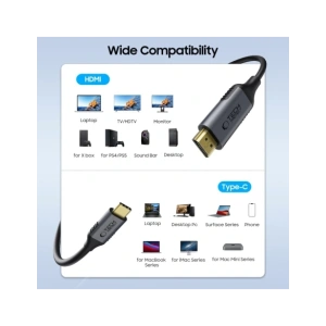 Buy Tech-Protect Ultraboost Cable USB-C / HDMI 2.0 4K 60Hz 180cm Black - THP3822 - {ean13} - Home Screen Store Europe