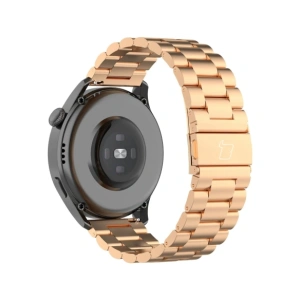 Kup Pasek ze stali nierdzewnej Bizon Strap Watch Aura do Smartwatcha 22 mm różowozłoty - BIZ8149 - {ean13} - Sklep Home Screen
