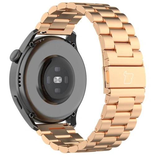Kup Pasek ze stali nierdzewnej Bizon Strap Watch Aura do Smartwatcha 22 mm różowozłoty - BIZ8149 - {ean13} - Sklep Home Screen