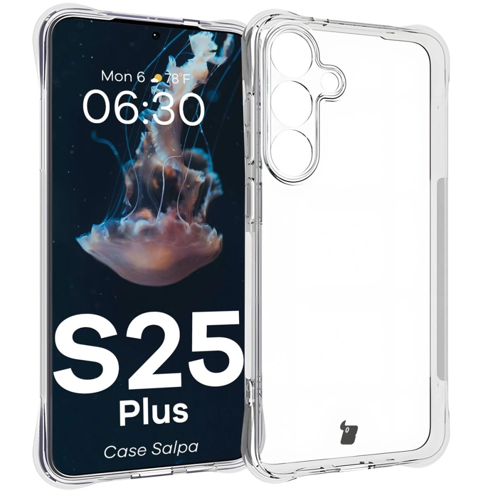Elastyczne etui Bizon Case Salpa do Samsung Galaxy S25+ Plus przezroczyste