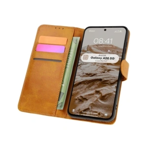 Kup Etui z klapką Bizon Case Pocket do Samsung Galaxy A56 5G brązowe - BIZ8158 - {ean13} - Sklep Home Screen