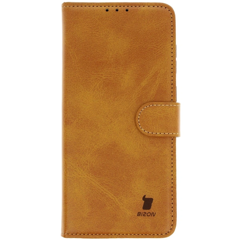 Etui z klapką Bizon Case Pocket do Samsung Galaxy A56 5G brązowe