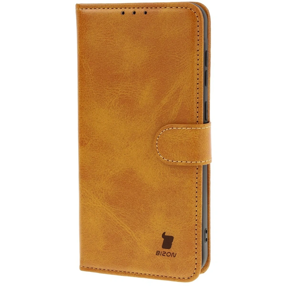 Etui z klapką Bizon Case Pocket do Samsung Galaxy A56 5G brązowe