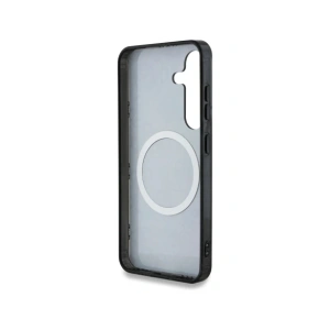 Kup Guess 4G Fundal Aur Electroplacat Model Bujor MagSafe Samsung Galaxy S25 negru - GUE4240 - {ean13} - Sklep Home Screen