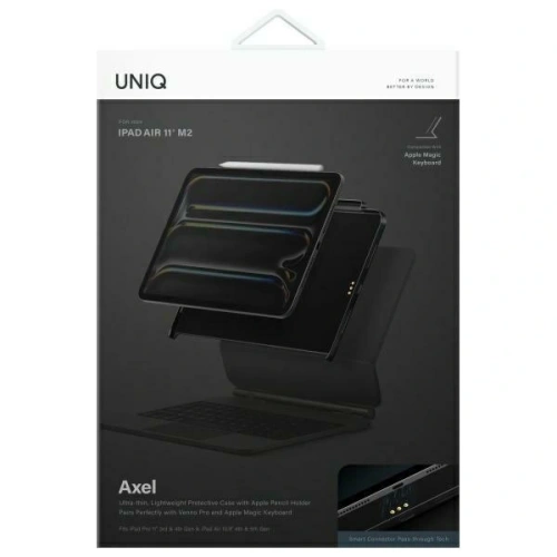 Buy UNIQ Axel Apple iPad Air 10.9 2020/2022 (4, 5 gen) / iPad Pro 11 2021/2022 (3, 4 gen) / iPad Air 11 2024 (6 gen) black ebony - UNIQ1436 - {ean13} - Home Screen Store Europe