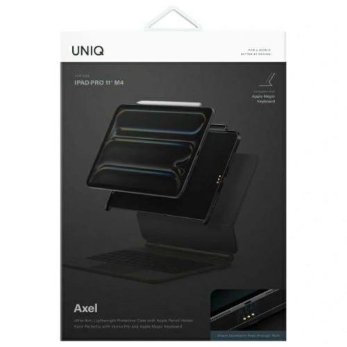 Buy UNIQ Axel Apple iPad Pro 11" 2024 (5 gen) black ebony - UNIQ1437 - {ean13} - Home Screen Store Europe