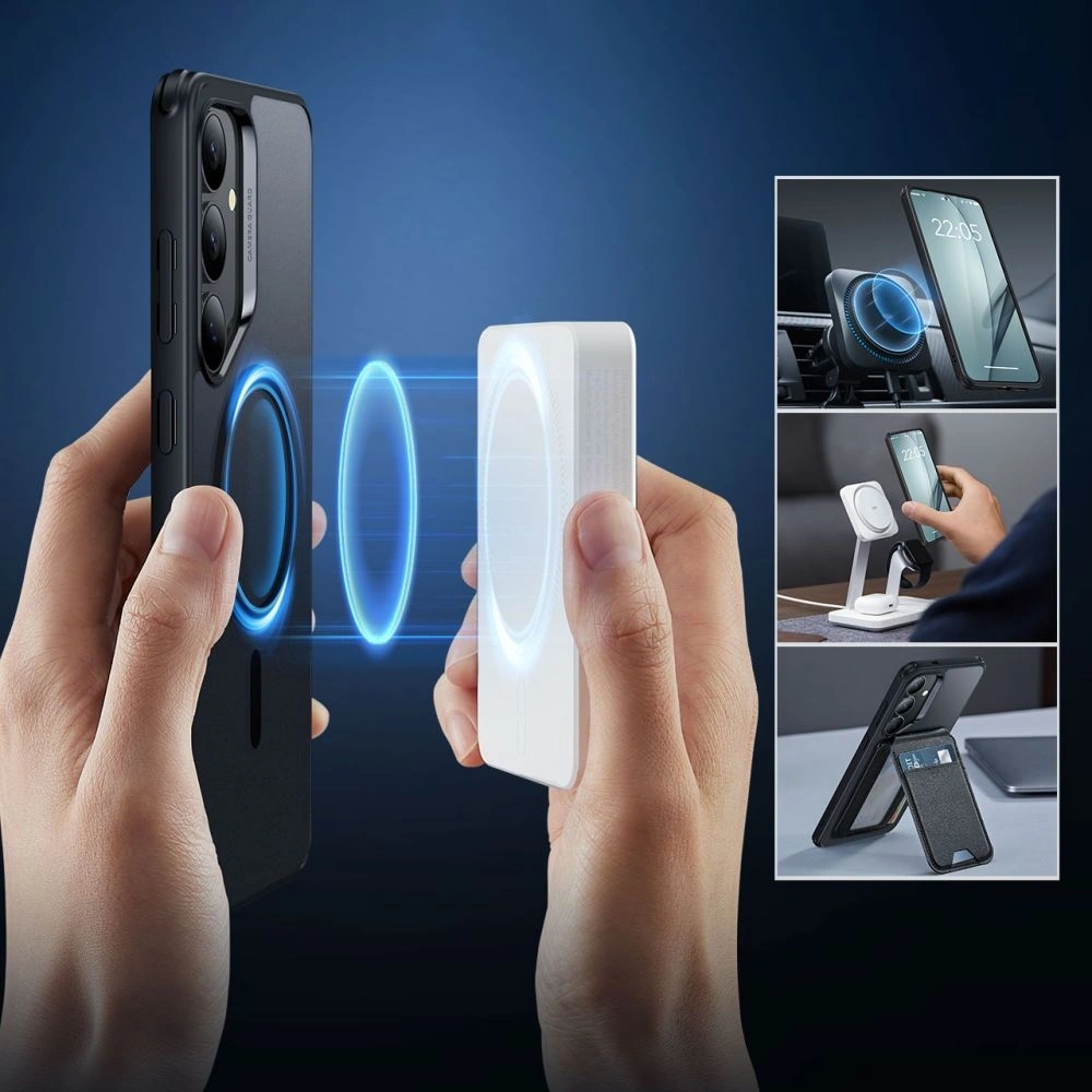 Etui ESR Classic Hybrid Halolock MagSafe Samsung Galaxy S25+ Plus Frosted Black