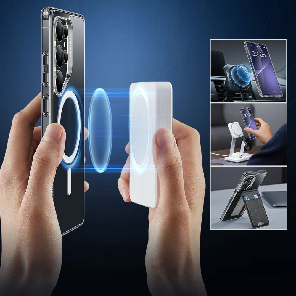 Etui ESR Classic Hybrid Halolock MagSafe Samsung Galaxy S25 Ultra Clear