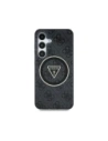 Kup Etui Guess 4G Glitter Triangle Buttons MagSafe pro Samsung Galaxy S25 černé - GUE4241 - {ean13} - Sklep Home Screen
