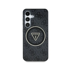 Kup Guess Butoane Triunghiulare Glitter 4G MagSafe Samsung Galaxy S25+ Plus negru - GUE4242 - {ean13} - Sklep Home Screen