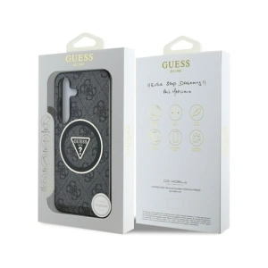 Kup Guess 4G Csillogó Háromszög Gombok MagSafe Samsung Galaxy S25+ Plus fekete - GUE4242 - {ean13} - Sklep Home Screen