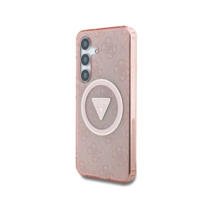 Buy Guess 4G Glitter Triangle Buttons MagSafe Samsung Galaxy S25 pink - GUE4243 - {ean13} - Home Screen Store Europe