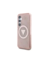 Kup Etui Guess 4G Glitter Triangle Buttons MagSafe do Samsung Galaxy S25 różowy - GUE4243 - {ean13} - Sklep Home Screen