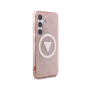 Buy Guess 4G Glitter Triangle Buttons MagSafe Samsung Galaxy S25 pink - GUE4243 - {ean13} - Home Screen Store Europe