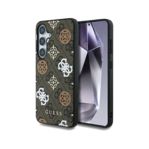 Kup Etui Guess 4G Printed Colored Peony Pattern MagSafe do Samsung Galaxy S25 brązowy - GUE4244 - {ean13} - Sklep Home Screen