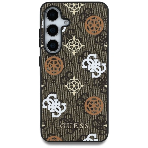 Kup Etui Guess 4G Printed Colored Peony Pattern MagSafe do Samsung Galaxy S25 brązowy - GUE4244 - {ean13} - Sklep Home Screen