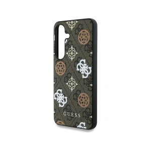 Kup Etui Guess 4G tištěný barevný vzor pivoňky MagSafe pro Samsung Galaxy S25 hnědý - GUE4244 - {ean13} - Sklep Home Screen