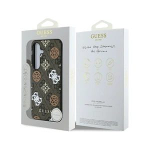 Buy Guess 4G Printed Colored Peony Pattern MagSafe Samsung Galaxy S25 brown - GUE4244 - {ean13} - Home Screen Store Europe
