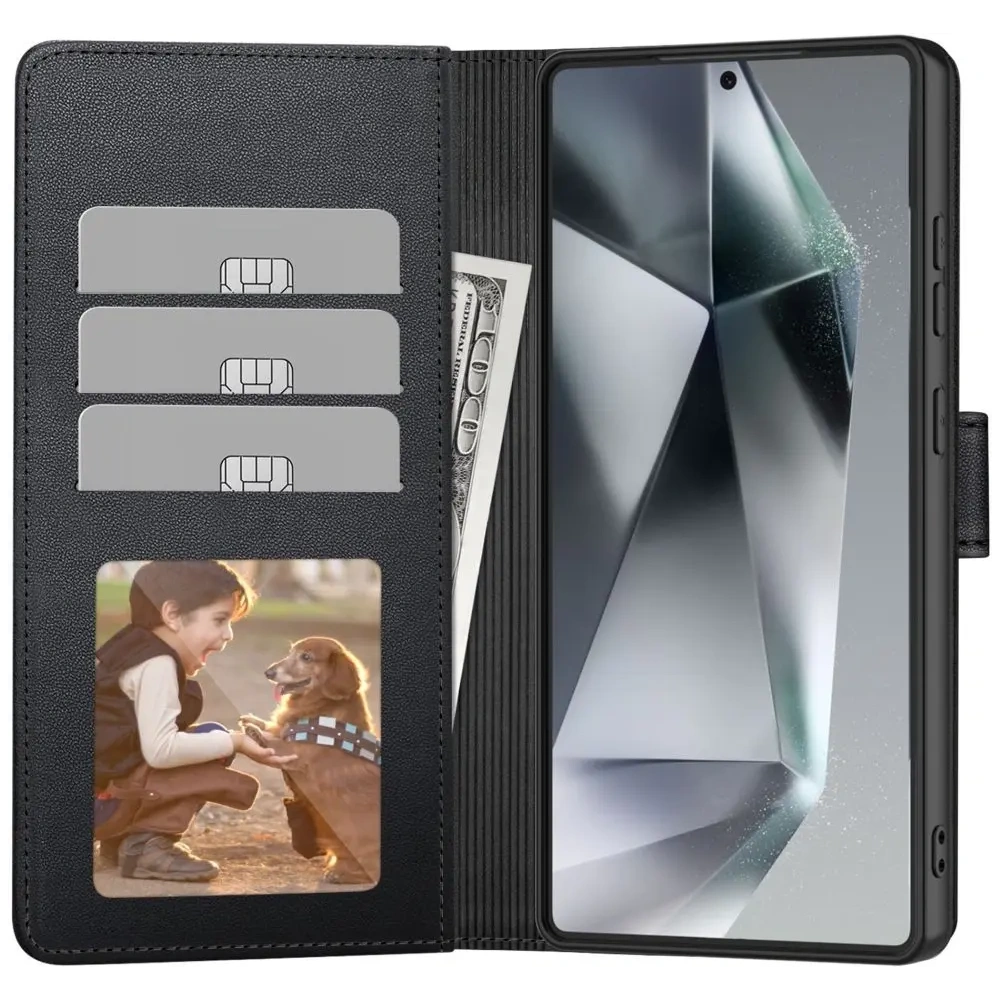 Etui z klapką Tech-Protect Wallet Motorola Moto G15 / G15 Power Matte Black