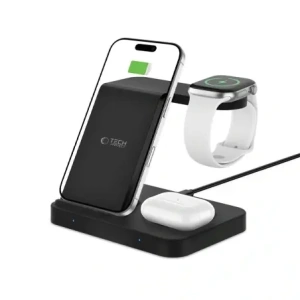 Kup Ładowarka bezprzewodowa Tech-Protect QI15W-A37 3in1 Wireless Charger For Android & Apple Black - THP3838 - {ean13} - Sklep Home Screen