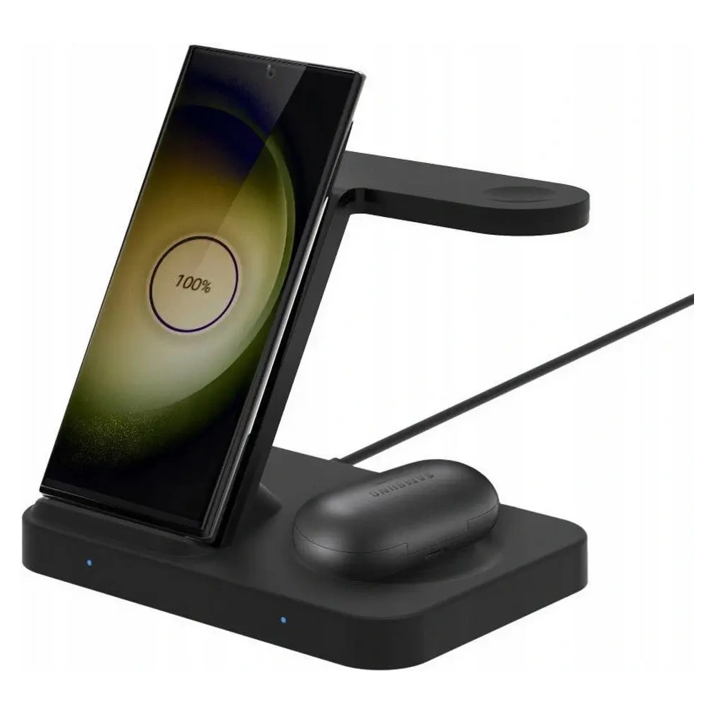 Ładowarka bezprzewodowa Tech-Protect QI15W-A37 3in1 Wireless Charger For Android & Apple Black