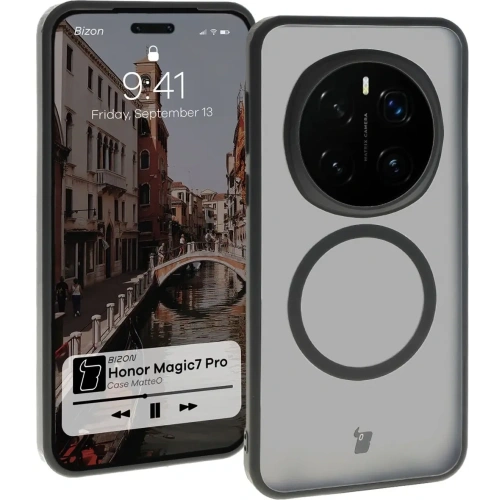 Buy Bizon Case MatteO Honor Magic7 Pro translucent with black frame - BIZ8163 - {ean13} - Home Screen Store Europe