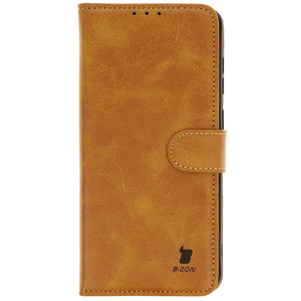 Etui z klapką Bizon Case Pocket do Samsung Galaxy A36 5G brązowe