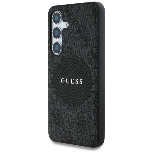 Kup Etui Guess 4G Round Patch Classic Logo MagSafe do Samsung Galaxy S25 czarny - GUE4245 - {ean13} - Sklep Home Screen