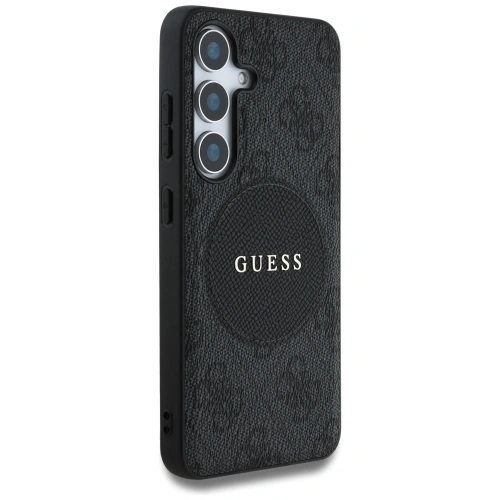 Kup Etui Guess 4G Round Patch Classic Logo MagSafe do Samsung Galaxy S25 czarny - GUE4245 - {ean13} - Sklep Home Screen