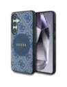 Etui Guess 4G Round Patch Classic Logo MagSafe do Samsung Galaxy S25 niebieski
