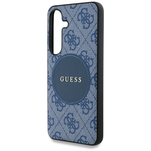 Kup Etui Guess 4G Round Patch Classic Logo MagSafe do Samsung Galaxy S25 niebieski - GUE4246 - {ean13} - Sklep Home Screen